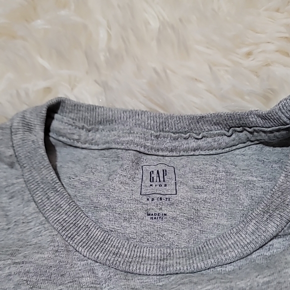 GAP Boys Grey Monster Graphic Shirt, long sleeve shirt - Picture 2 of 3